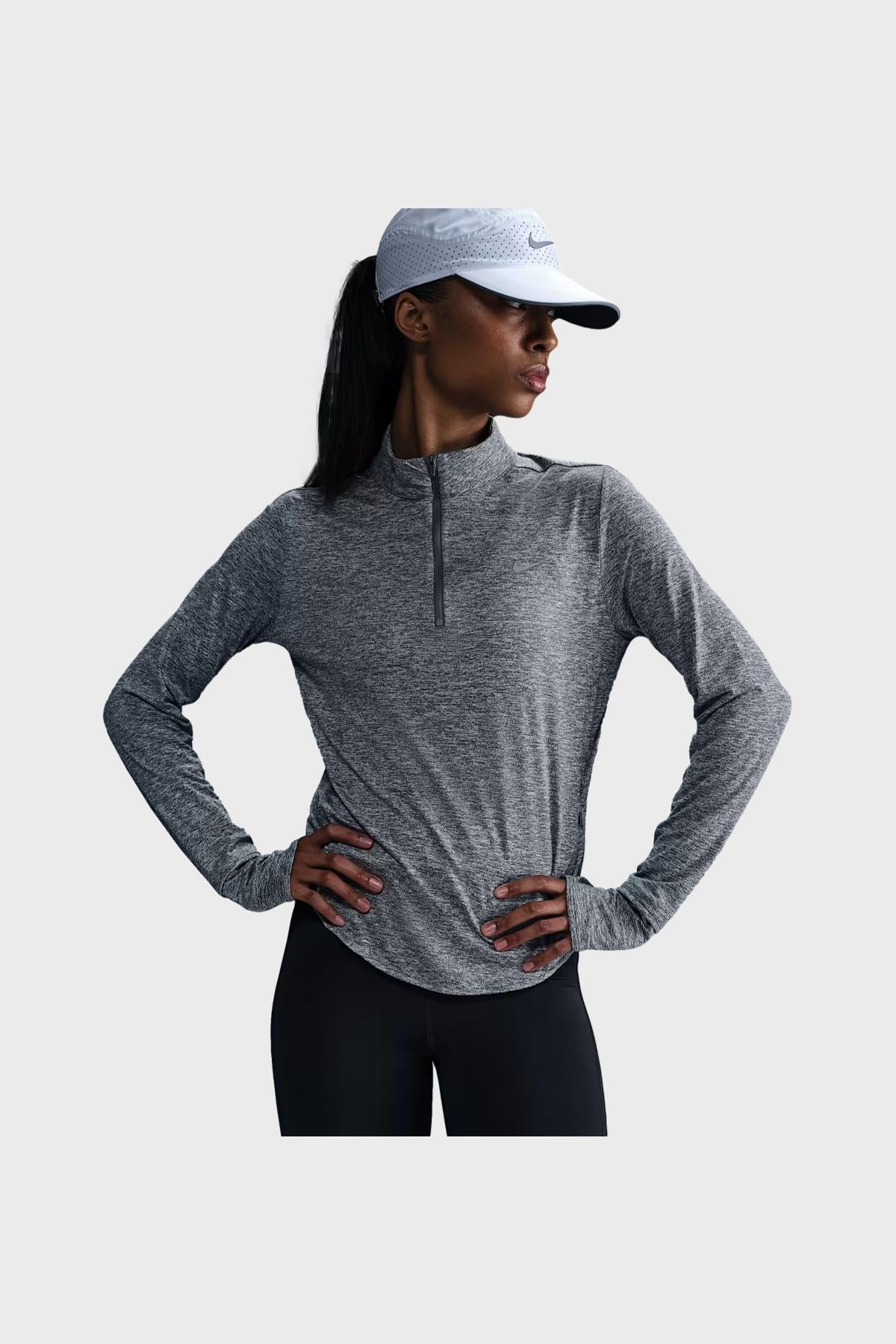 NIKE W - Nike Swift Dri-FIT UV-protection 1/4-zip running top