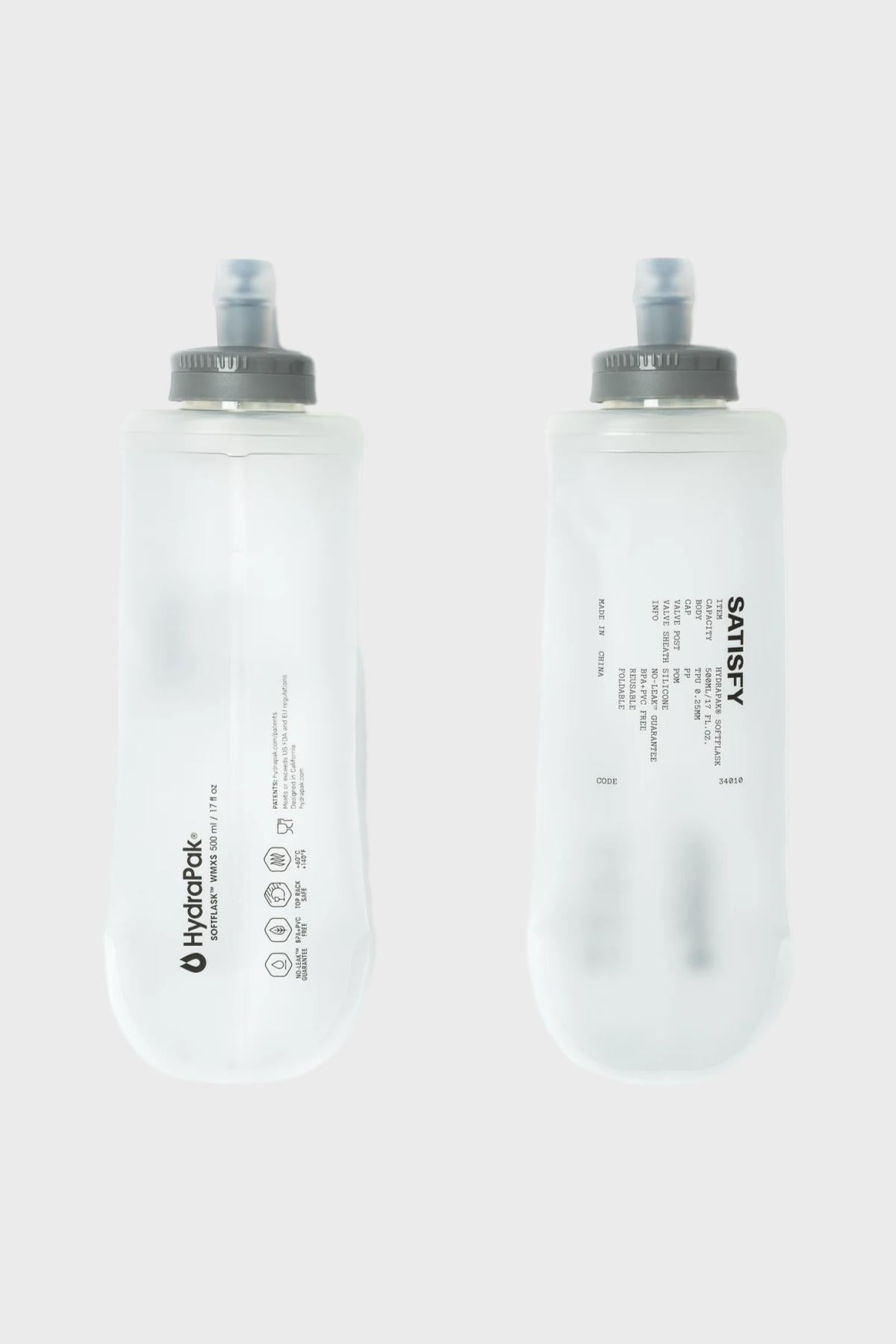 Satisfy - HydraPak® Soft Flask 500ml 2‑Pack